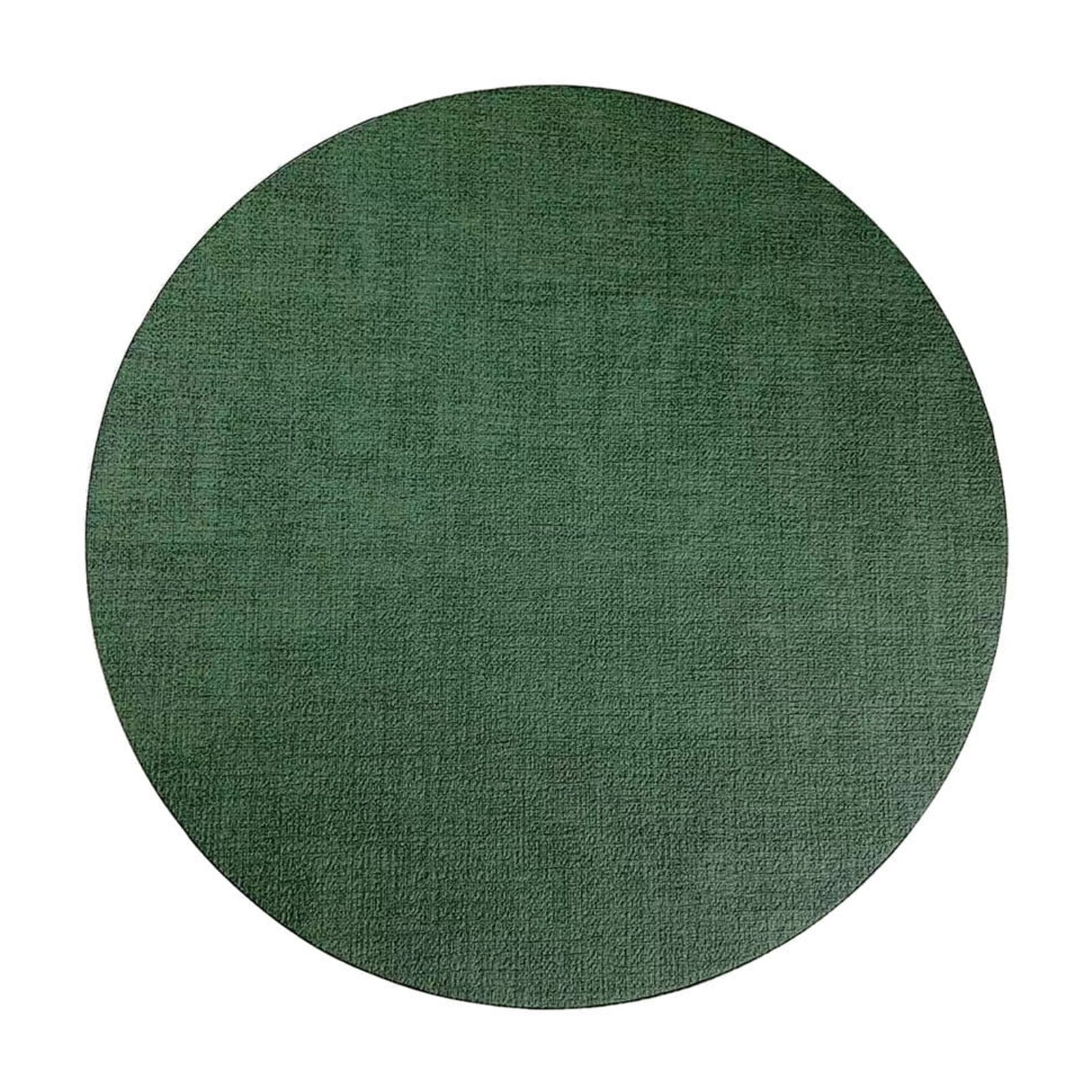 Btomtd Fabric Leather Round Table Place Mats Double Sided, Hotel and ...