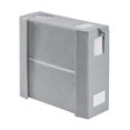 thumbnail image 1 of Btomtd Fabric Sheet Storage Box with Clear Windows and Label Holders, Bedding Organizer for Closet, Clothing Storage Bins, 14L, 13.8"D x 13.2"W x 4.7"H (Gray), 1 of 7