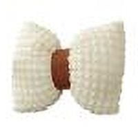 Btomtd Faux Suede Bowknot Pillow Fuzzy Throw Pillow Decor Pillow for Bedroom Sofa Living Room Decorative Pillow 15.74 x 12.59inch ,Brown