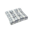 thumbnail image 1 of Btomtd Floral Chair Mat Pads with Thickened Upholstered Layer, Kitchen Dining Chair Cushion for Hard Floors, All-Weather Patio Chair Seat Cushion Outside, Size 18"x18", Gray, 1 of 9