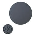 thumbnail image 1 of Btomtd Food Grade Silicone Place Mats, Round Thick Non-Scald Pot and Cup Placemats, Multi-Function Heat Insulation Bowl Mat and Tableware Drain Mat, 6.3"x6.3", Dark Gray, 1 of 6