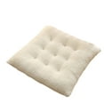 thumbnail image 1 of Btomtd Frosted Chair Cushions in Solid Color Scheme, Dining Chair Pads for Office and Home Use, Winter Seat Cushion with Fade Resistance, Size 16"x16", White, 1 of 9