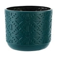 thumbnail image 1 of Btomtd Glazed Look Vase Crafted from Plastic, Versatile Flower Pot and Home Decor Piece, Vases for Living Room Flower Arrangements and Decor, Navy, 1 of 7