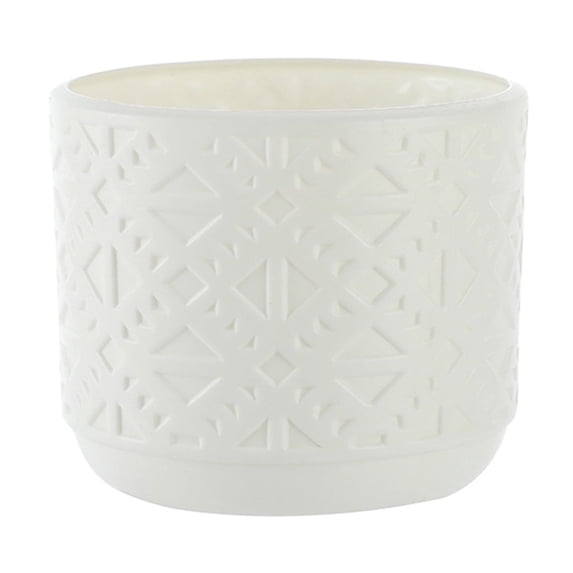 Btomtd Glazed Look Vase Crafted from Plastic, Versatile Flower Pot and Home Decor Piece, Vases for Living Room Flower Arrangements and Decor, White