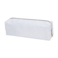 thumbnail image 1 of Btomtd Glitter Large Capacity Pencil Pouch with Zipper Daily Study Stationery Storage Pencil Case Featuring Portable Utility Pencil Bag, White, 1 of 5