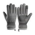 thumbnail image 1 of Btomtd Gloves for Winter Outdoor Riding, Windproof Warm Gloves with Touch Screen and Antislip Sports Grip, Cold Weather Riding Gloves, Gray, 1 of 5