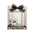 thumbnail image 1 of Btomtd Halloween Picture Frames Ornament with Ghost and Pumpkin Fence Shape, 4.7" x 4" Picture Frame with Adhesive Dots for Tabletop Decor, D, 1 of 6