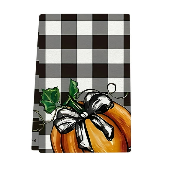 Btomtd Halloween Thanksgiving Hand Towels Kitchen Dishcloth and Decorative Towel for Holiday Spooky Themed Hand Towels for Home - 25.59'x17.71', C
