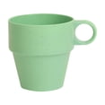 thumbnail image 1 of Btomtd Heat Insulating Plastic Coffee Mug, 10oz Anti-Scald Coffee Cups and Milk Tumbler with Non-Slip Handle for Household Use, Green, 1 of 6