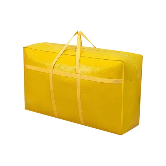Btomtd Heavy Duty Storage Bags, Reinforced Carrying Handles Bags for Oversized Clothing, Moving Packing Bag with Double Zipper, Storage Containers for Quilts and Blankets, Size 180L, L