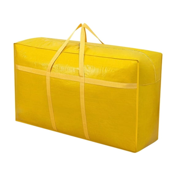 Btomtd Heavy Duty Storage Bags, Reinforced Carrying Handles Bags for Oversized Clothing, Moving Packing Bag with Double Zipper, Storage Containers for Quilts and Blankets, Size 100L, M