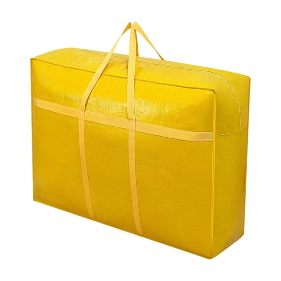 Btomtd Heavy Duty Storage Bags, Reinforced Carrying Handles Bags for Oversized Clothing, Moving Packing Bag with Double Zipper, Storage Containers for Quilts and Blankets, Size 40L, S