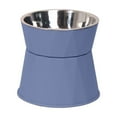 thumbnail image 1 of Btomtd High Foot Plastic Pet Bowls, Elevated Feeding Stations for Dogs and Cats, Raised Dog Bowls and Cat Bowls for Better Posture, Practical Pet Feeder Bowl, Blue, 1 of 6