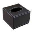 thumbnail image 1 of Btomtd Hotel Style Tissue Box Cover Leatherette Surface for Restaurant or Home European Originality Tissue Box Holder, Black-S, 1 of 6