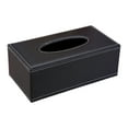 thumbnail image 1 of Btomtd Hotel Style Tissue Box Cover Leatherette Surface for Restaurant or Home European Originality Tissue Box Holder, Black-XL, 1 of 6
