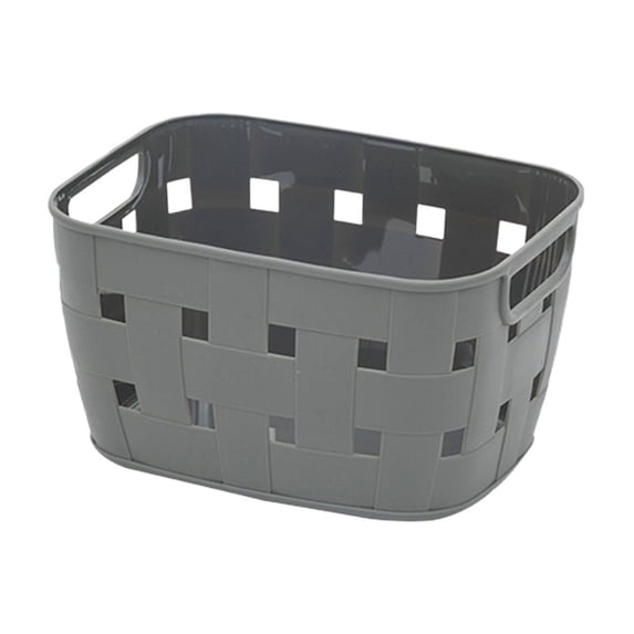 Btomtd Household Plastic Storage Basket for Sundries and Desktop Organization, Rectangular Basket for Miscellaneous, Small Cabinet and Bathroom Basket, Green