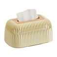 thumbnail image 1 of Btomtd Household Plastic Tissue Box Cover Desktop Paper Drawer Tissue Box Holder for Living Room Coffee Table Storage, Beige, 1 of 7