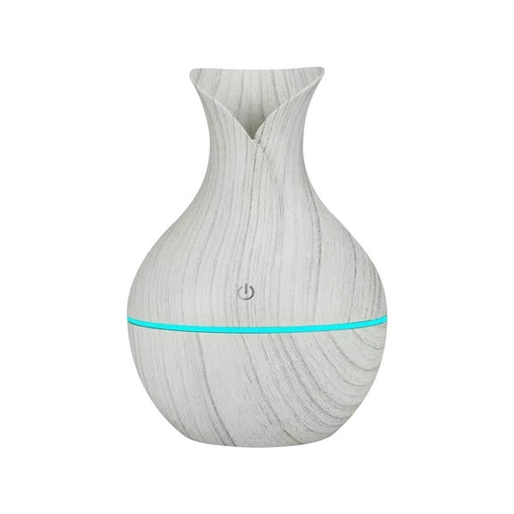 Btomtd Humidifiers For Bedroom,Air Humidifier,USB Humidifier Electric Wood Grain Essential Oil Diffuser Vase Mist Atomizer LED Sprayer For Home Office Car