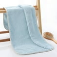 thumbnail image 1 of Btomtd Hygroscopic Velvet Towels for Bathroom, Cozy Bath Towels for Adult Daily Use, Dry Hair Towel and Soft Beach Towel, Home Use Washcloth, 1-Pack, Size 30" x 13", Blue, 1 of 6