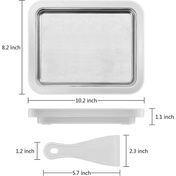 Btomtd Ice Cream Roll Maker Rolled Ice Cream Machine Sweet Pan Instant Cold With Spatulas For Making Rolled Ice Cream Yogurt