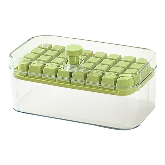 Btomtd Ice Cube Tray Ice Trays, Ice Cubes Tray With Lid And Bin,32 Pcs Ice Cubes Molds With Ice,Easy Release & Save Space, Ice Cubes Storage Container Set