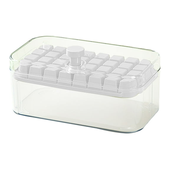Btomtd Ice Cube Tray Ice Trays, Ice Cubes Tray With Lid And Bin,32 Pcs Ice Cubes Molds With Ice,Easy Release & Save Space, Ice Cubes Storage Container Set