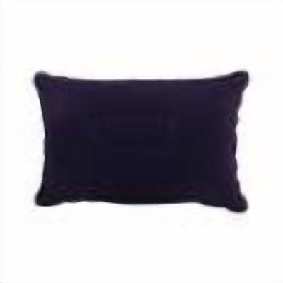 Btomtd Inflating Travel Pillow for Camping Contour Pillow with Lumbar and Neck Support Pillow Portable Pillow Outdoor Use, 14.17 x 8.66inch, Black