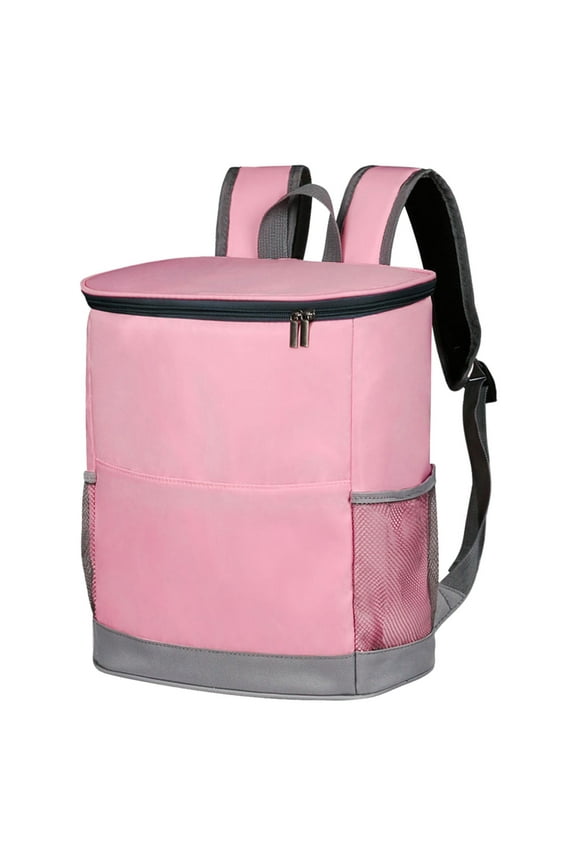 Insulation Backpack for Outdoor Refrigeration, Leak Proof Cooling Bag, Portable Refrigeration Backpacks for Food Storage and Transport, Pink