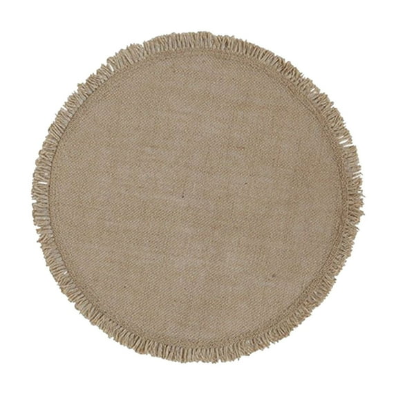 Btomtd Jute Linen Weaving Placemats Lace Printable Insulating Pads Western Style Table Decor Mats Table Place Mats for Household, B