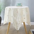 thumbnail image 1 of Btomtd Lace Tablecloth for Sofa and Dining Table, Small Table Cover with Concise Style, Wedding Party Table Cloth for Home Decoration, 24"x24", A, 1 of 6