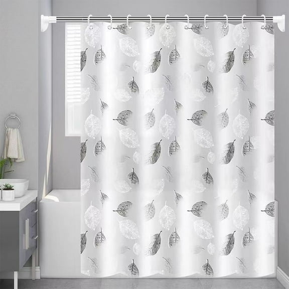 Btomtd Large Area Shower Curtain in Easy to Clean Sterile Cloth, Watertight and Mould Proof Hanging Curtain, Soft Foldable Shade Shower Curtain Liner - 47.24"x70.86", Multicolor