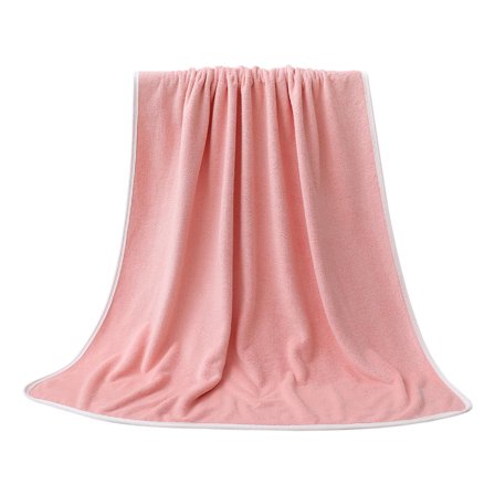 Btomtd Large Bath Towels Super Absorbent and Quick Dry Gym Towel Compact for Travel Lightweight and Soft Bath Towel - 55.11'x27.55', Pink