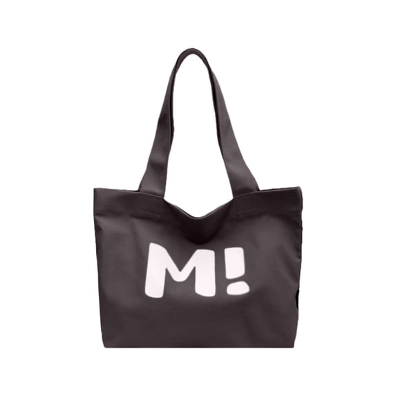 Btomtd Large-Capacity Canvas Tote Bag, Versatile Shoulder Bag for Women and Men, Handbag Suitable for Work, Beach, Travel, and Shopping, 14.6" x 2" x 13" (Black)