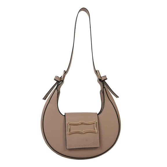 Btomtd Large Capacity Crossbody Bag for Women, Casual One Shoulder Leather Underarm Purse with Multiple Compartments, Organized Handbag and Versatile Carry-All Shoulder Bag, Khaki