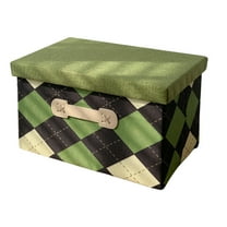 Btomtd Large Capacity Fabric Drawer Storage Box Stackable Storage Container for Household Wardrobe Organization, Green