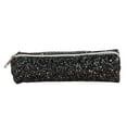 thumbnail image 1 of Btomtd Large Capacity Glitter Shiny Pencil Case Stationery Zipper Portable Pencil Bag Stationery Storage Bag Pencil Pouch for Students, Black, 1 of 5