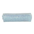 thumbnail image 1 of Btomtd Large Capacity Glitter Shiny Pencil Case Stationery Zipper Portable Pencil Bag Stationery Storage Bag Pencil Pouch for Students, Light Blue, 1 of 5