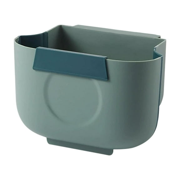 Btomtd Large Capacity Hanging Household Trash Can with Pressure Ring Kitchen Garbage Bin Trash bin for Bathroom and Dorm Storage, Green-S
