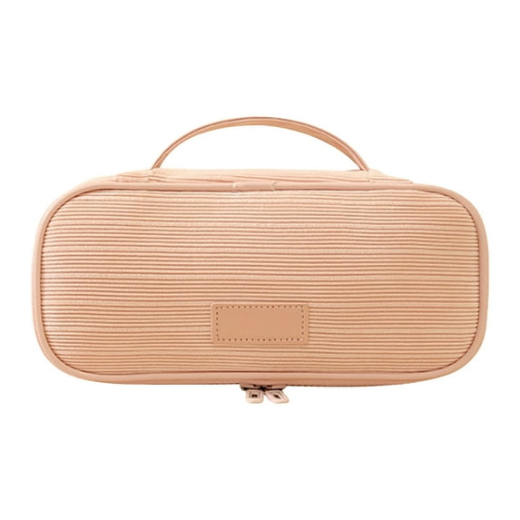 Btomtd Large Capacity Makeup Bag for Toiletries and Storage, Multi Purpose Travel Toiletry Bag, Cosmetic Bags with Zipper Compartments, Portable Storage Bags, Pink
