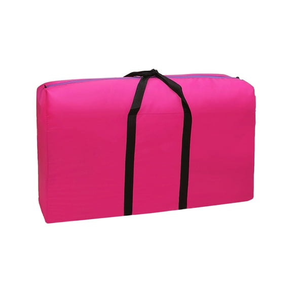 Btomtd Large Capacity Storage Solutions for Home Clothes and Quilt Foldable Storage Bags with Zipper Closure, 100L, Pink