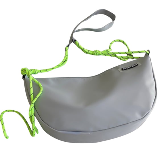 Btomtd Large Size Canvas Shoulder Bag, Casual Crossbody Handbag for Women and Men, Spacious Body Bag and Everyday Carry-All Purse, Gray