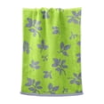thumbnail image 1 of Btomtd Leaf Pattern Hand Towels for Face and Body, Lint Free Fast Drying Bath Towels, Thickened Absorbent Towels for Daily Facial Cleansing, Size 29" x 13.4", Green-A, 1 of 8