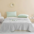 thumbnail image 1 of Btomtd Lightweight Comforter, Solid Color Breathable Summer Cooling Blanket, Washable Ice Silk Air Conditioner Quilt for Hot Sleepers, 59" x 79" (Gray), 1 of 6