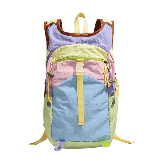 Btomtd Lightweight Hiking Backpack, Large Capacity Water Repellent Multicolor Casual Travel Backpack for Outdoor Sports Camping, Light Blue
