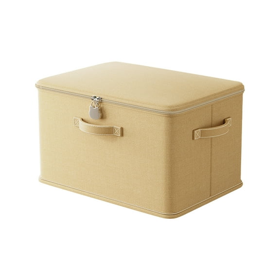 Btomtd Locking Storage Box for Closet Organization, Layered Organizer Storage Containers for Clothes Pants and Quilts, Secure Storage Bins with Lock, Size 25L, M