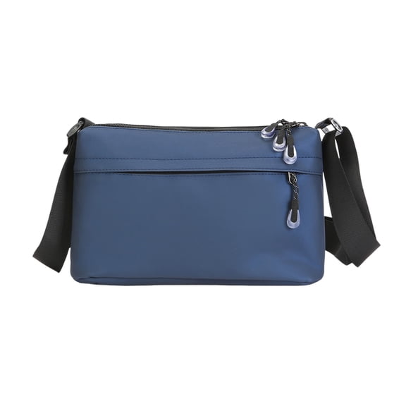 Btomtd Men's Leather Satchel Bag, Vintage Shoulder Bag for Business and Casual, Crossbody Bag with Vertical Carry, Messenger Bag and Handbag Gift for Father, Blue