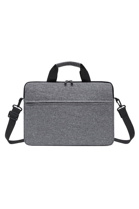 Messenger Shoulder Bag for Laptop and Tablet, Made with Sleek Water Repellent Fabric Handbag, Lasting Carry Case with Protective Compartment, Gray