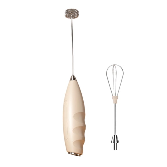 Btomtd Milk Frother Wand and Handheld Mixer, Rechargeable Whisk for Coffee Frothing and Blending, Mini Frother and Egg Beater, Khaki