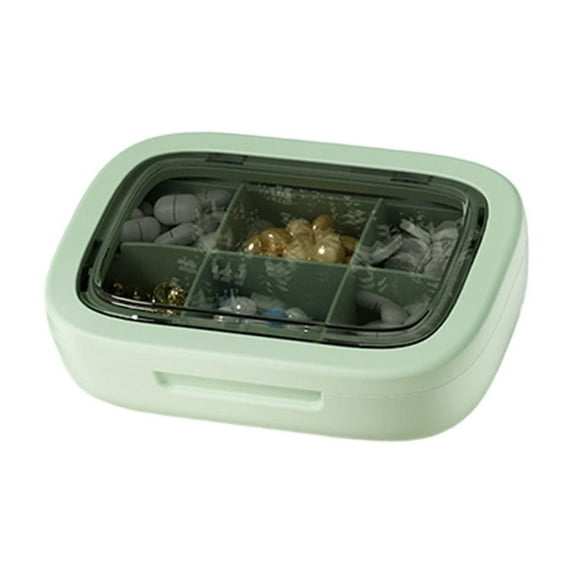 Btomtd Mini Pill Storage Box for Travel Packaging, Portable Household Organizer Storage Containers, Small Travel Storage Bins for Pill Storage, Size 120ml, Green