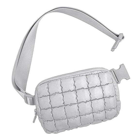 Btomtd Mini Versatile Plaid Shoulder Bag, Multi-Functional Crossbody Bag and Waist Pack, Compact and Multi-Purpose Carry-All, Casual Handbag and Purse, Gray